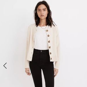 Madewell Broadway Cardigan Sweater Cream